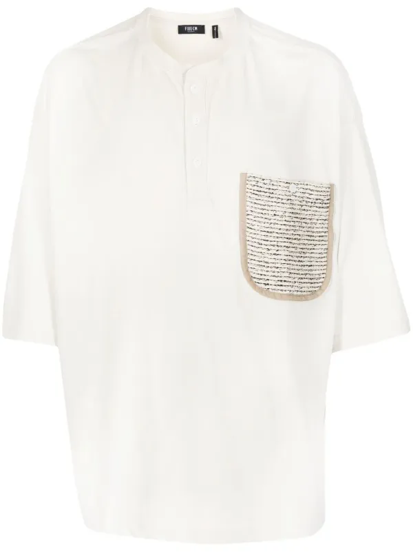 Blusa a maniche corte Farfetch Donna Abbigliamento Top e t-shirt T-shirt T-shirt a maniche corte Toni neutri 