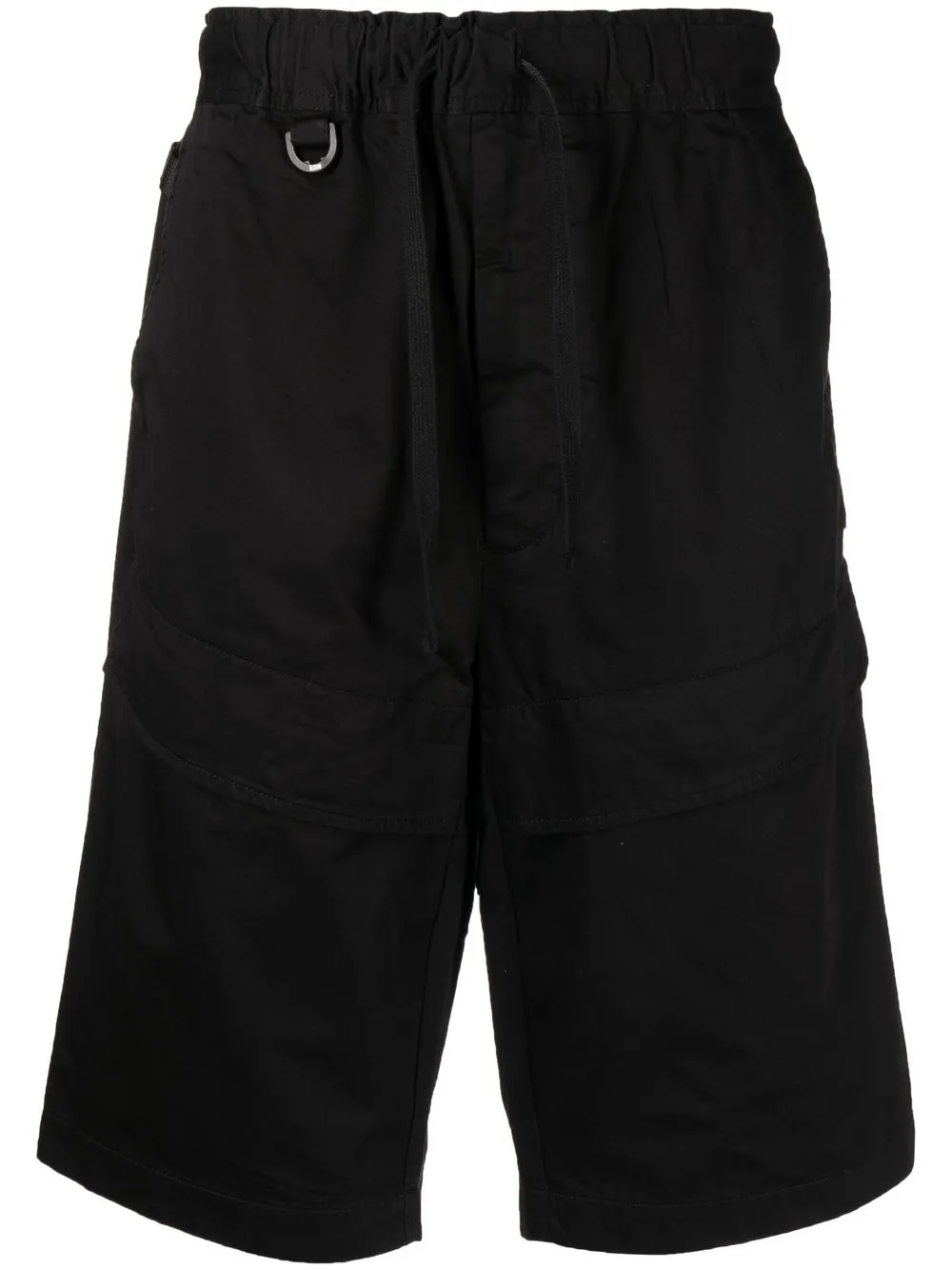 

izzue shorts cargo con cordones en la pretina - Negro