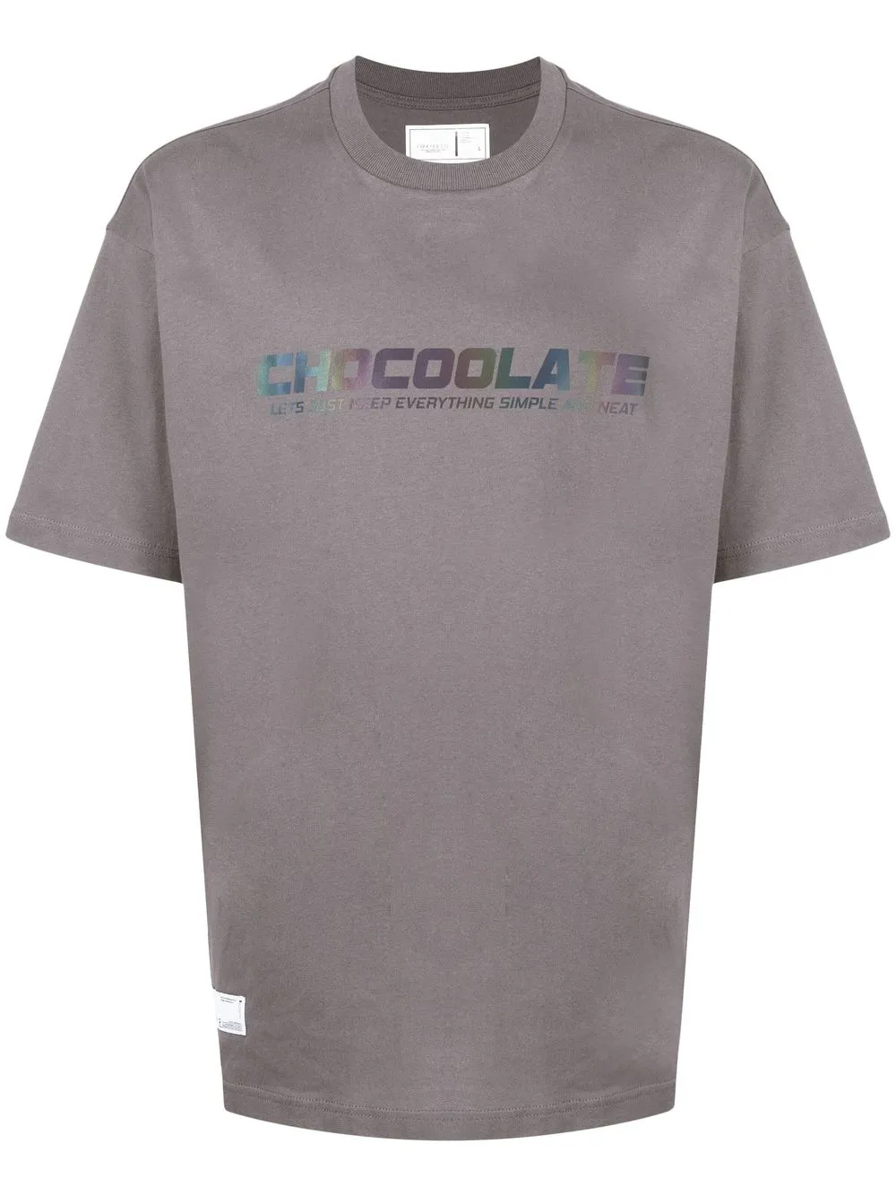 

CHOCOOLATE playera con logo estampado - Gris