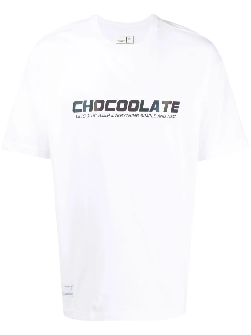 

CHOCOOLATE logo-print cotton T-shirt - White