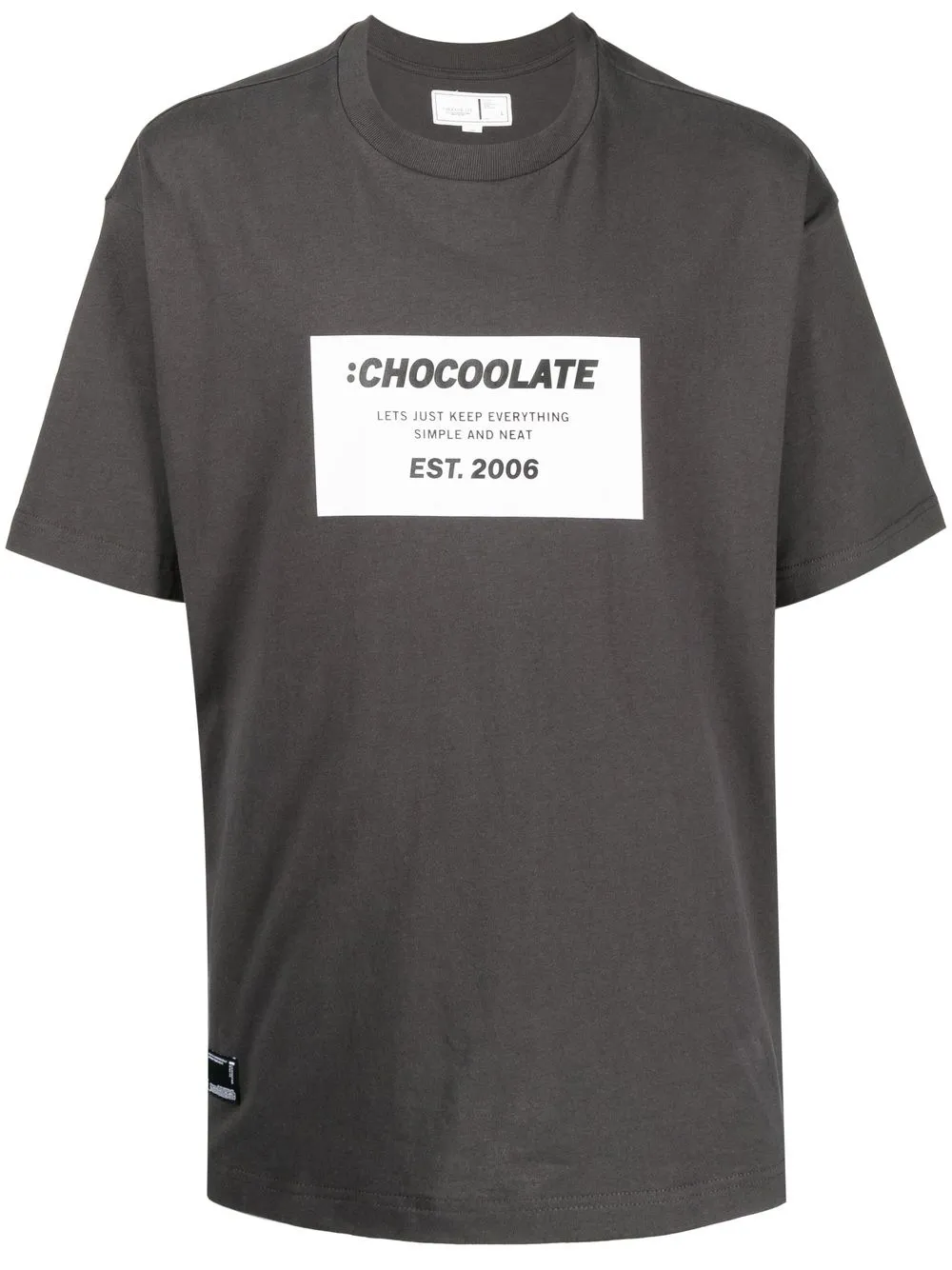 

CHOCOOLATE playera con logo estampado - Gris