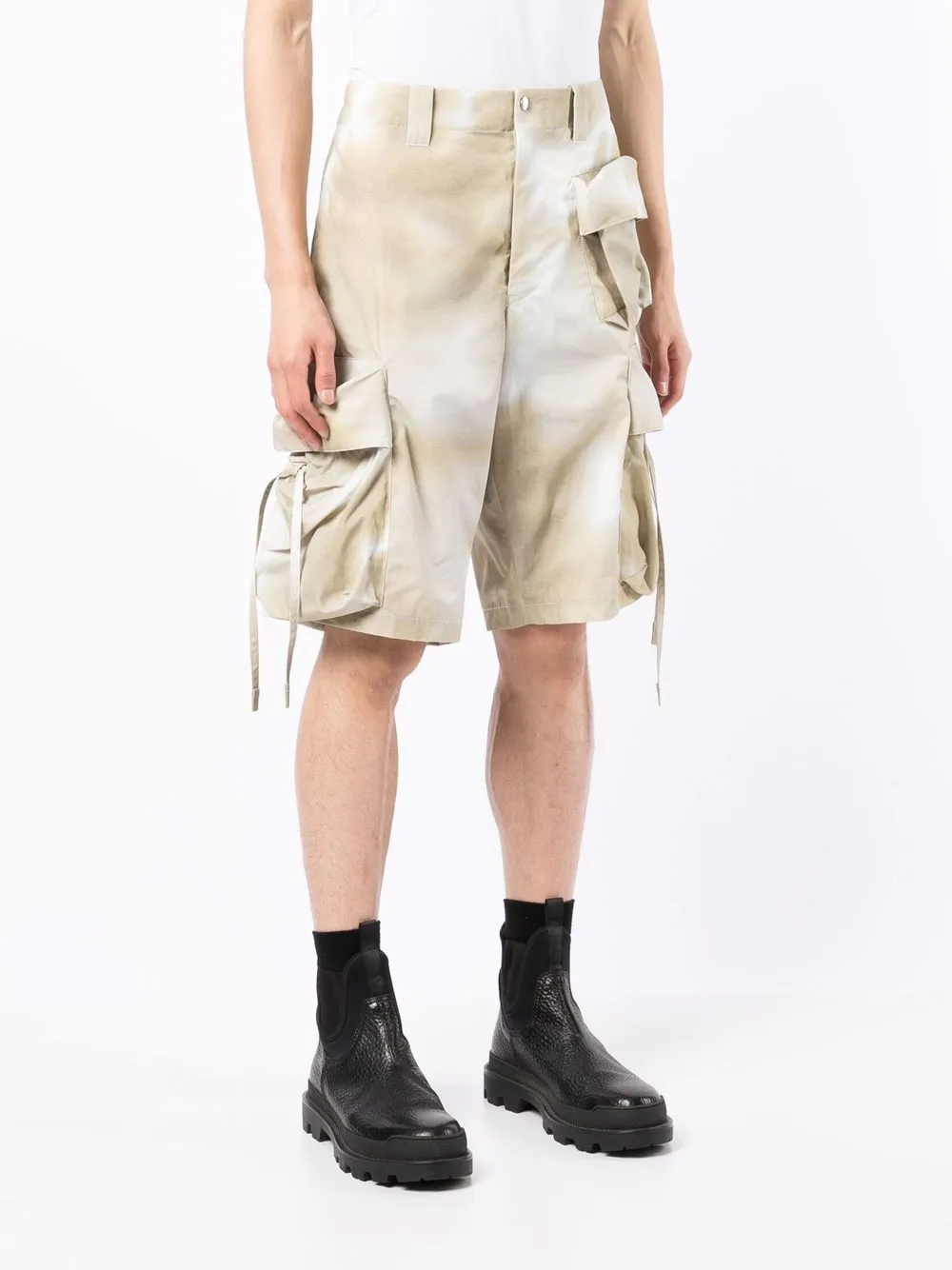 Puff wide-leg cargo shorts