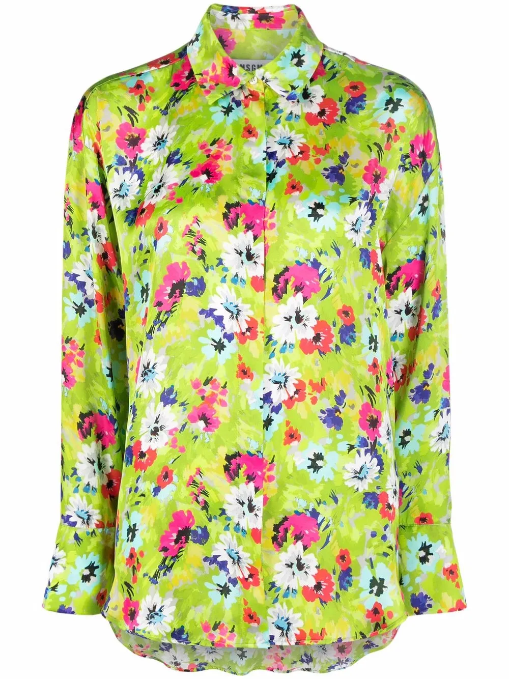 

MSGM floral-print shirt - Green