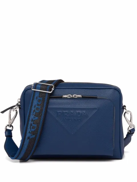 Prada logo-embossed Saffiano leather bag