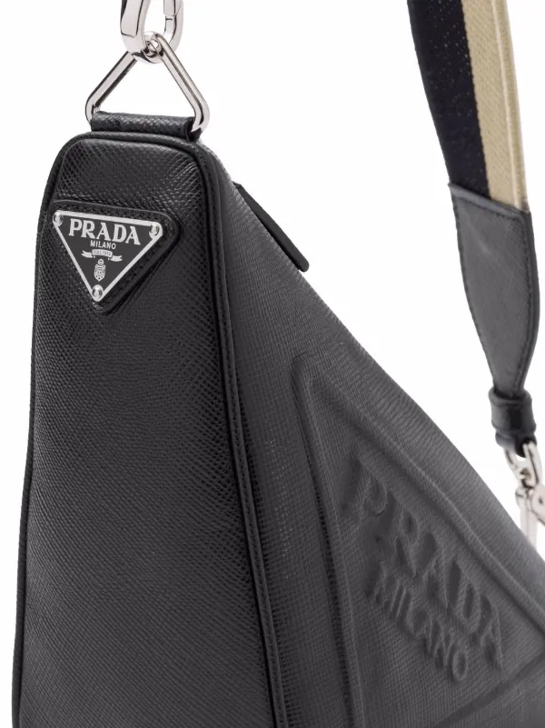 Prada Saffiano Leather Triangle Bag - Farfetch