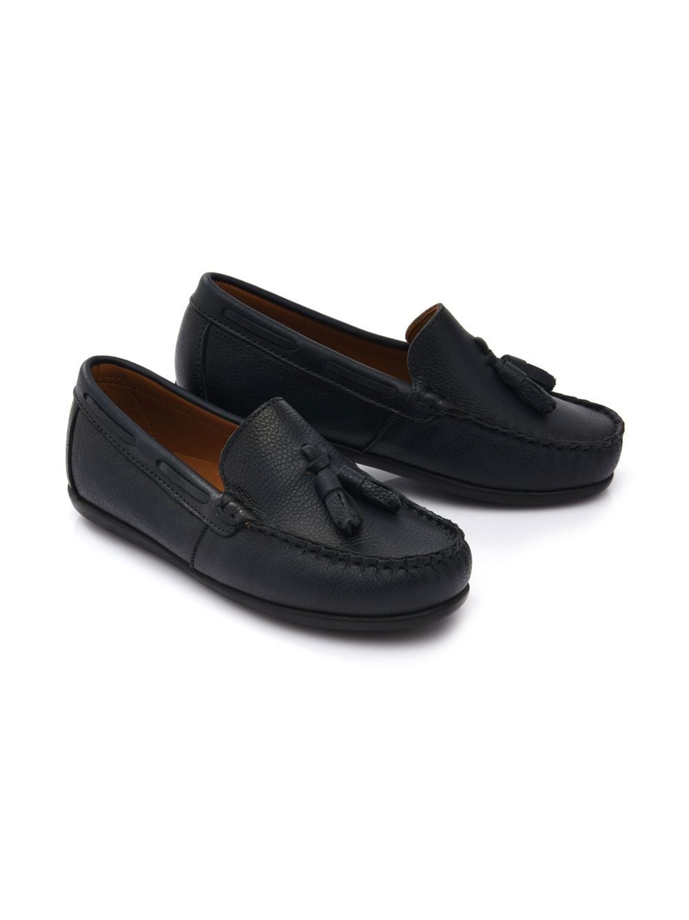 Image 2 of Moustache tassel-front faux leather loafers