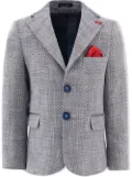 Moustache single-breasted blazer - Grey