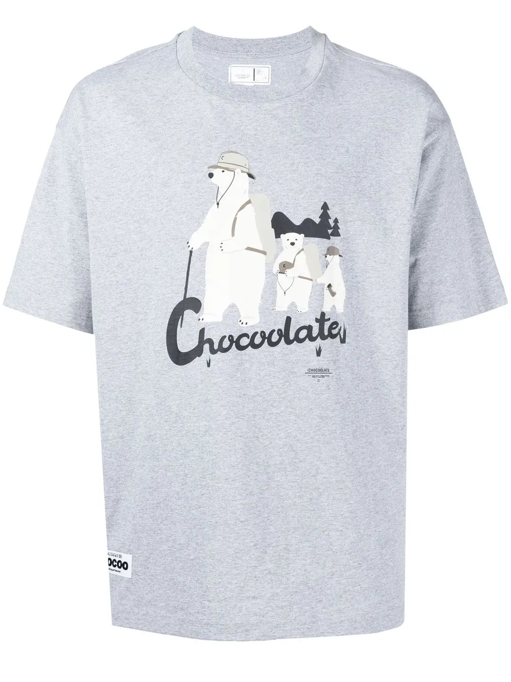 

CHOCOOLATE playera con oso estampado - Gris