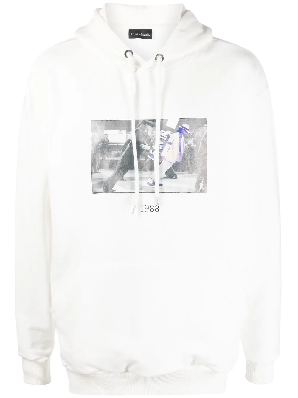 

Throwback. hoodie con estampado gráfico - Blanco