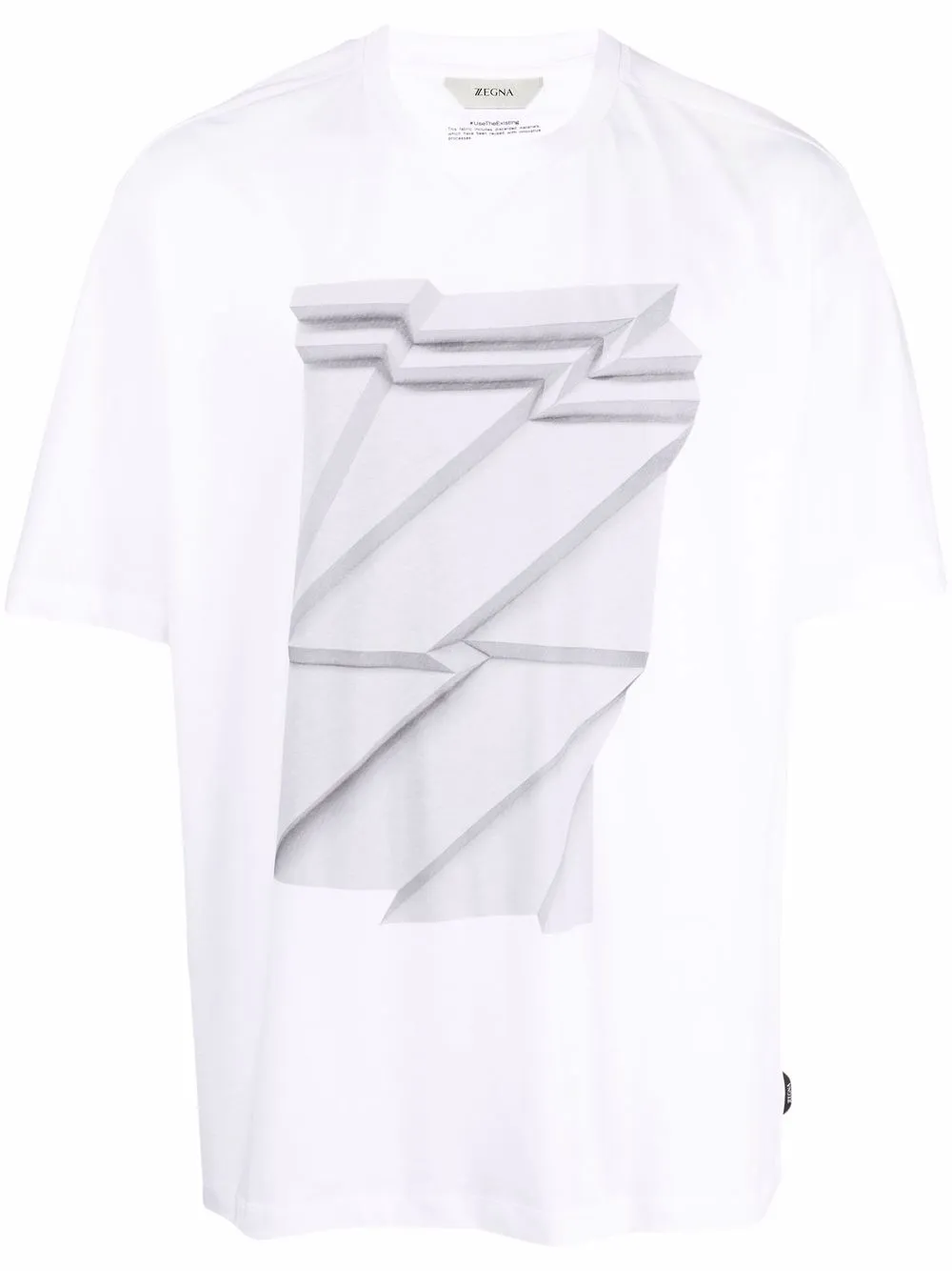 

Zegna playera con estampado gráfico - Blanco