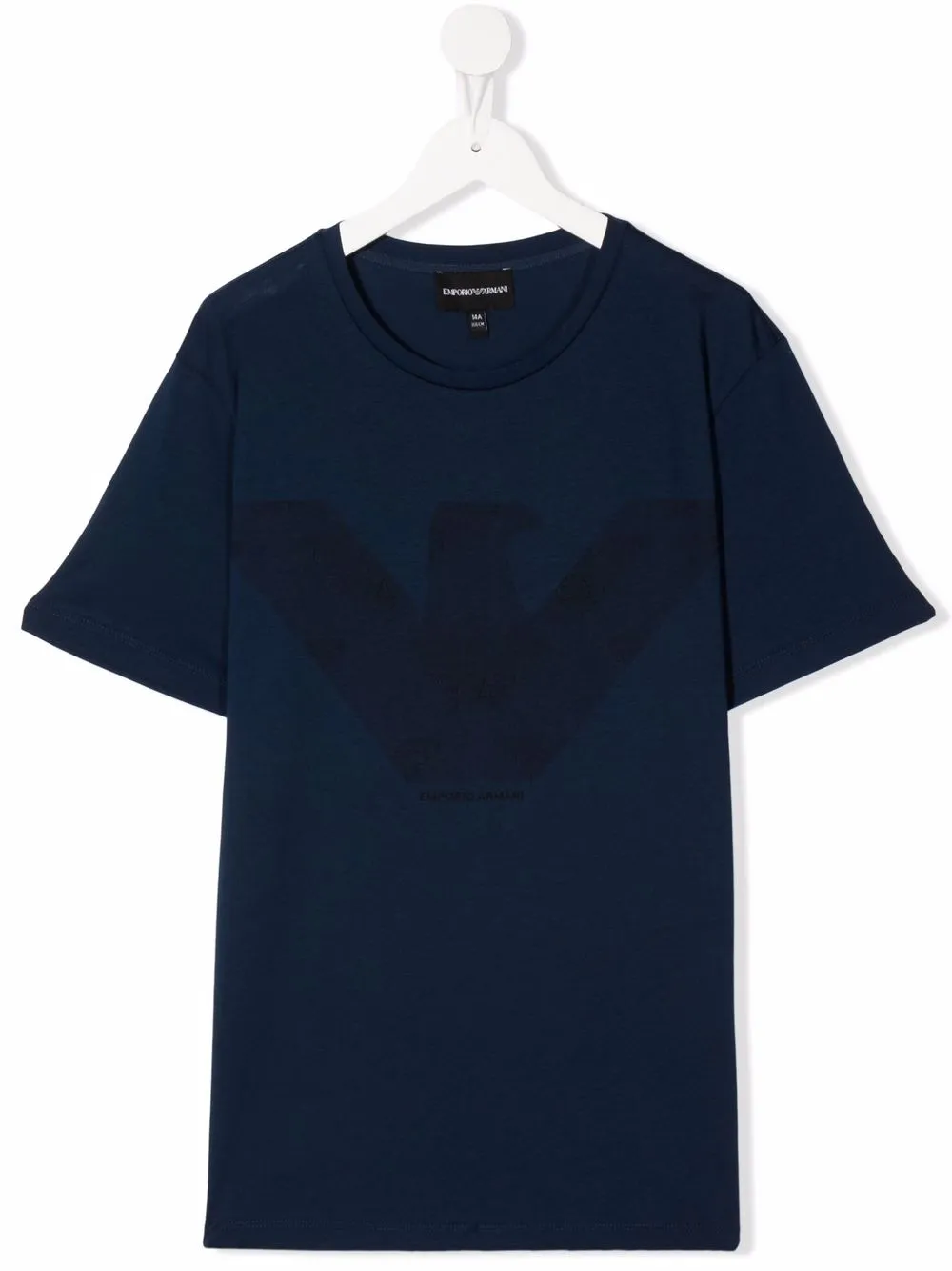 

Emporio Armani Kids playera con águila estampada - Azul