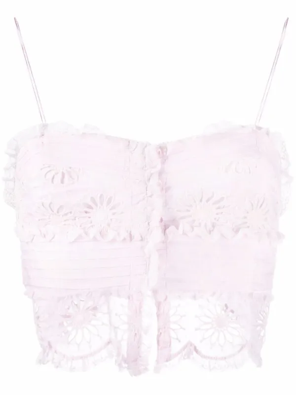 Isabel Marant Delphine Lace Crop Top 