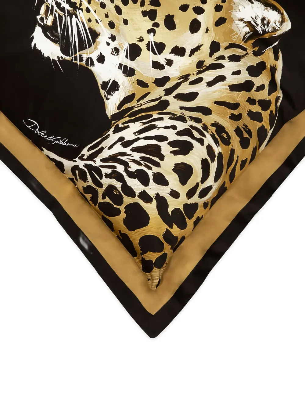 Dolce & Gabbana Duchesse Cotton Cushion Large In Multi
