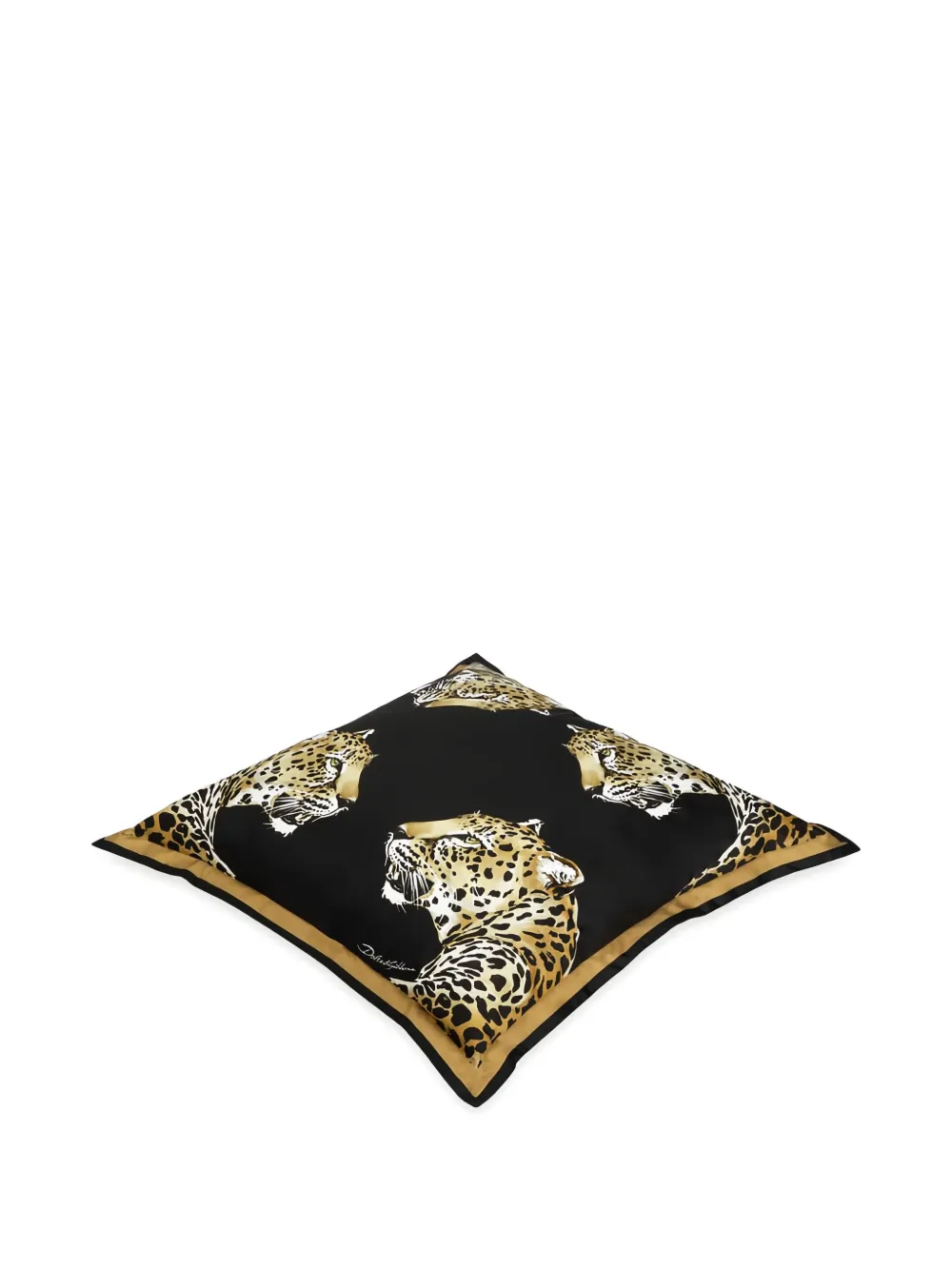 Dolce & Gabbana Duchesse Cotton Cushion Large In Multi