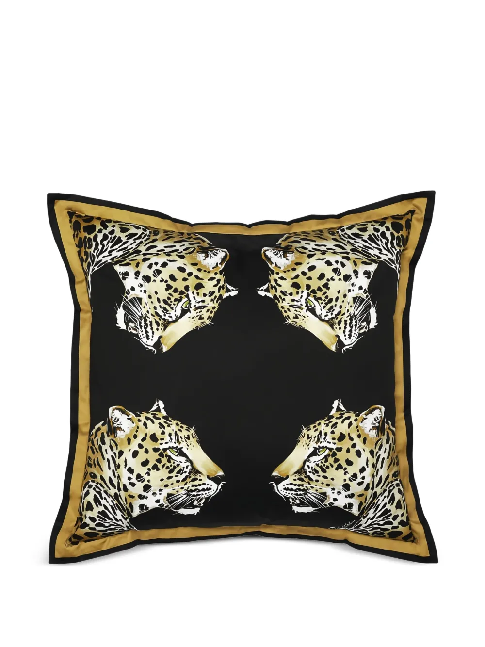 Dolce & Gabbana leopard-print cotton cushion | Black | Image 1