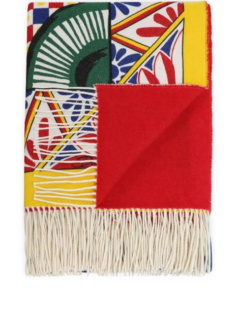 Dolce & Gabbana jacquard-pattern blanket