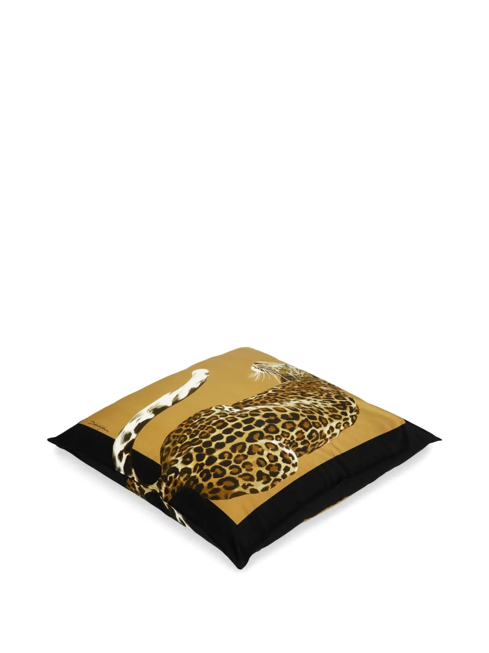 Dolce & Gabbana leopard-print cushion - Beige