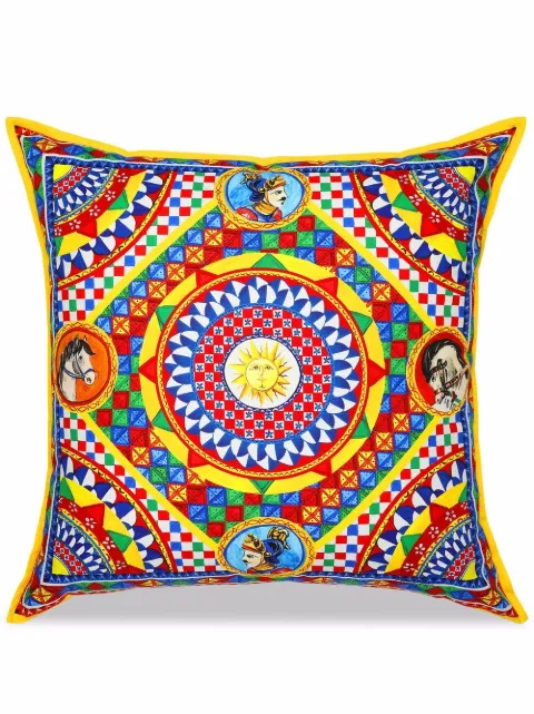 Dolce & Gabbana Carretto extra-large cotton cushion