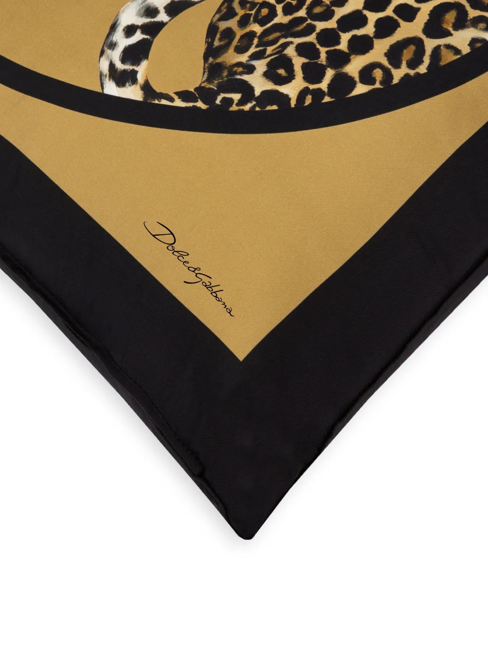 Dolce & Gabbana Leopard-print Cushion In Neutrals