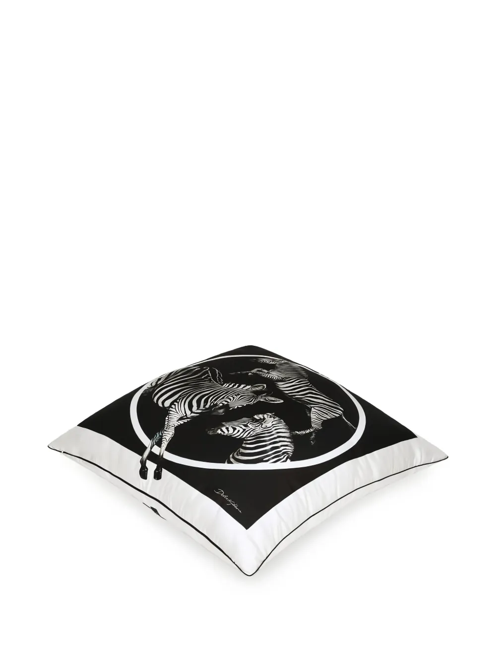 Dolce & Gabbana zebra-print silk cushion (75cm x 75cm) | Cushions | Image 2