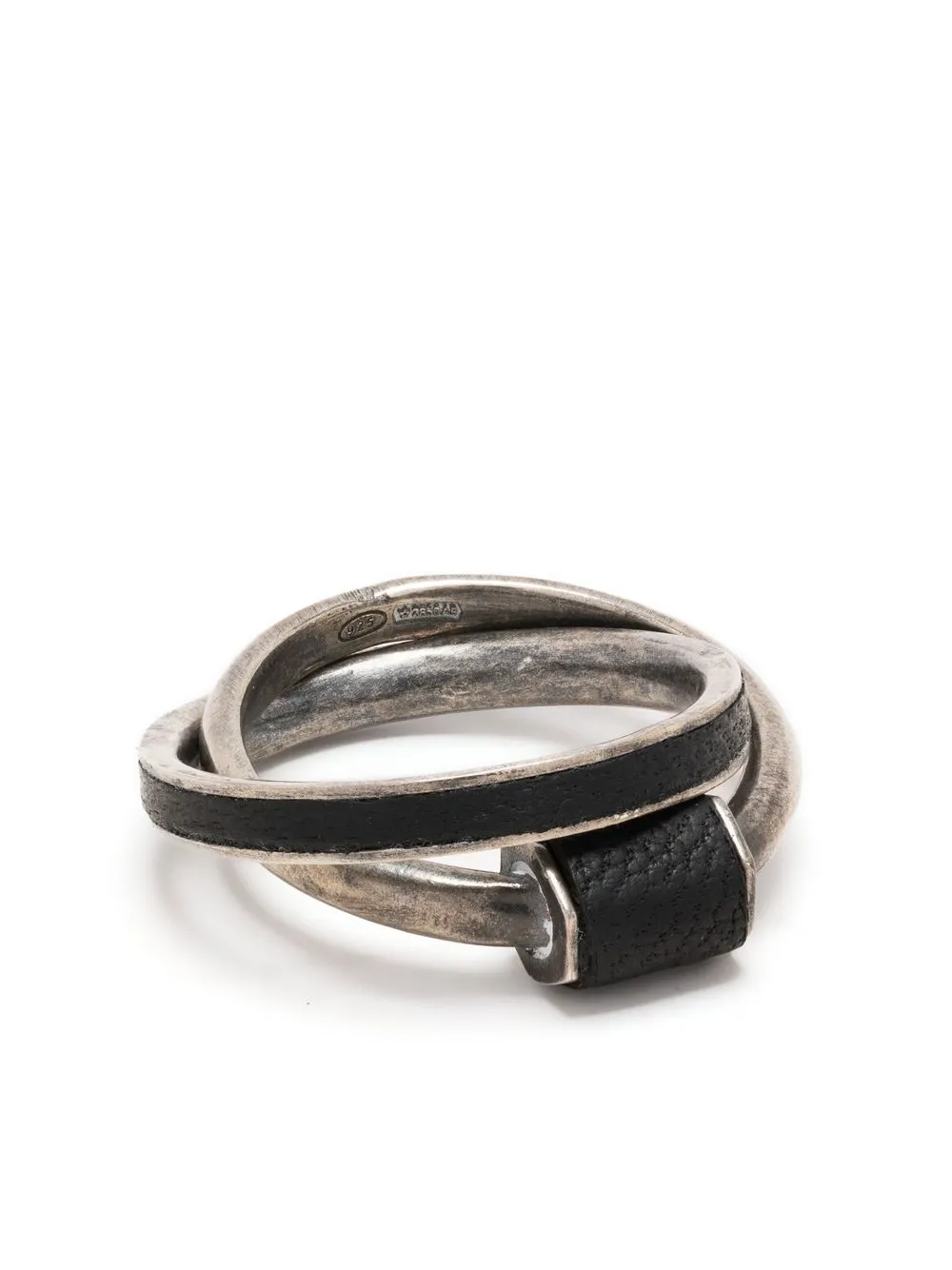 Guidi Interlocking Silver Ring