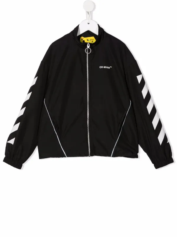 logo-print track jacket