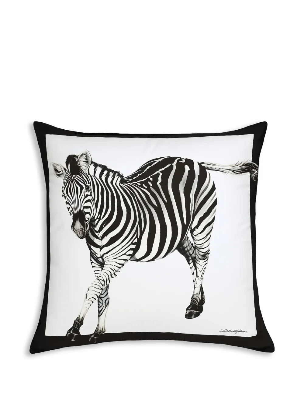 Dolce & Gabbana canvas large cushion | White | Image 1