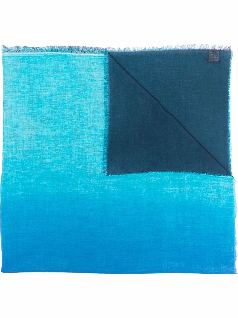 

Faliero Sarti two-tone gradient scarf - Blue