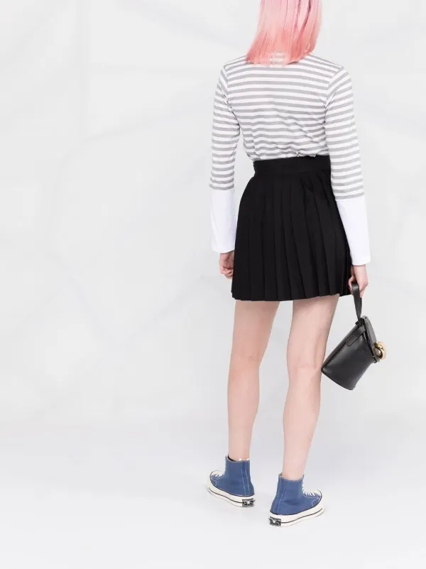Comme Des Garçons Play ボーダー ロングTシャツ | グレー | FARFETCH JP