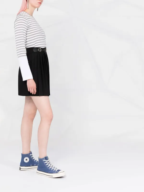 Comme Des Garçons Play ボーダー ロングTシャツ | グレー | FARFETCH JP
