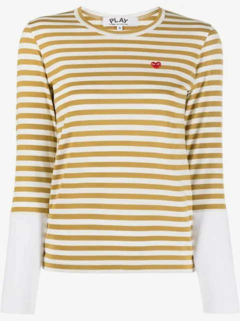 Comme Des Garçons Play striped long-sleeved T-shirt