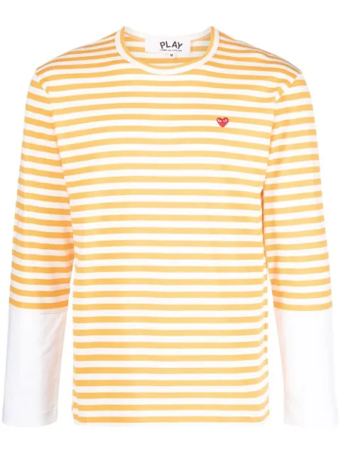 Comme Des Garçons Play playera con logo bordado