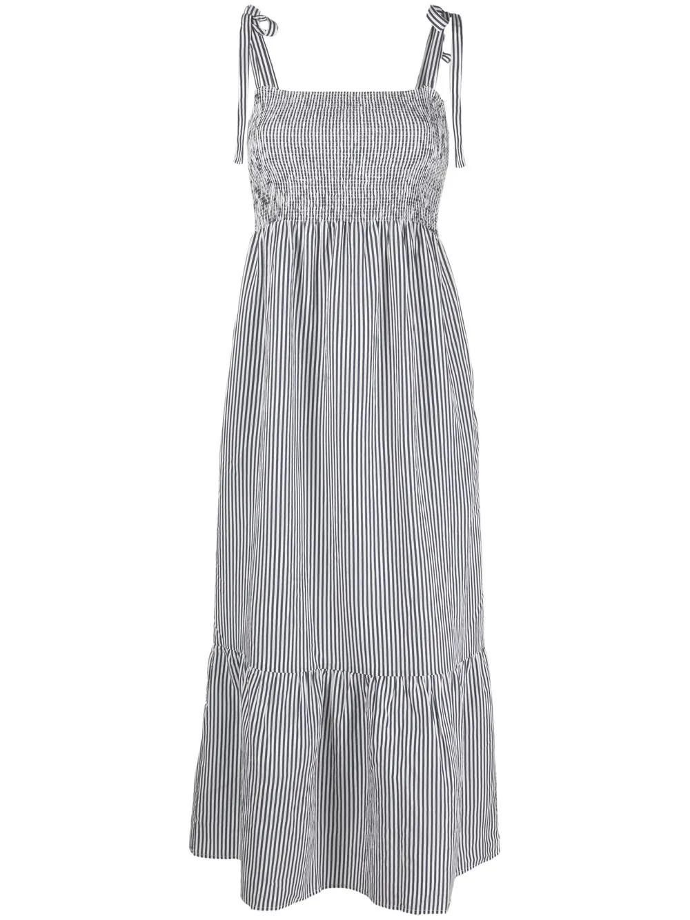 

Chinti and Parker vestido sin mangas con rayas verticales - Azul