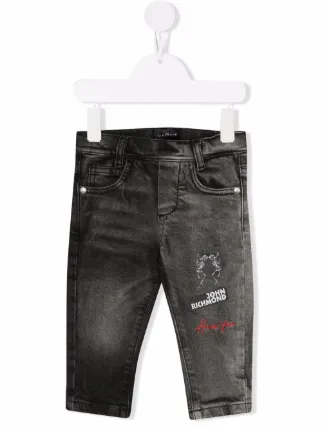 John Richmond Junior ミッドライズ ストレートジーンズ - Farfetch
