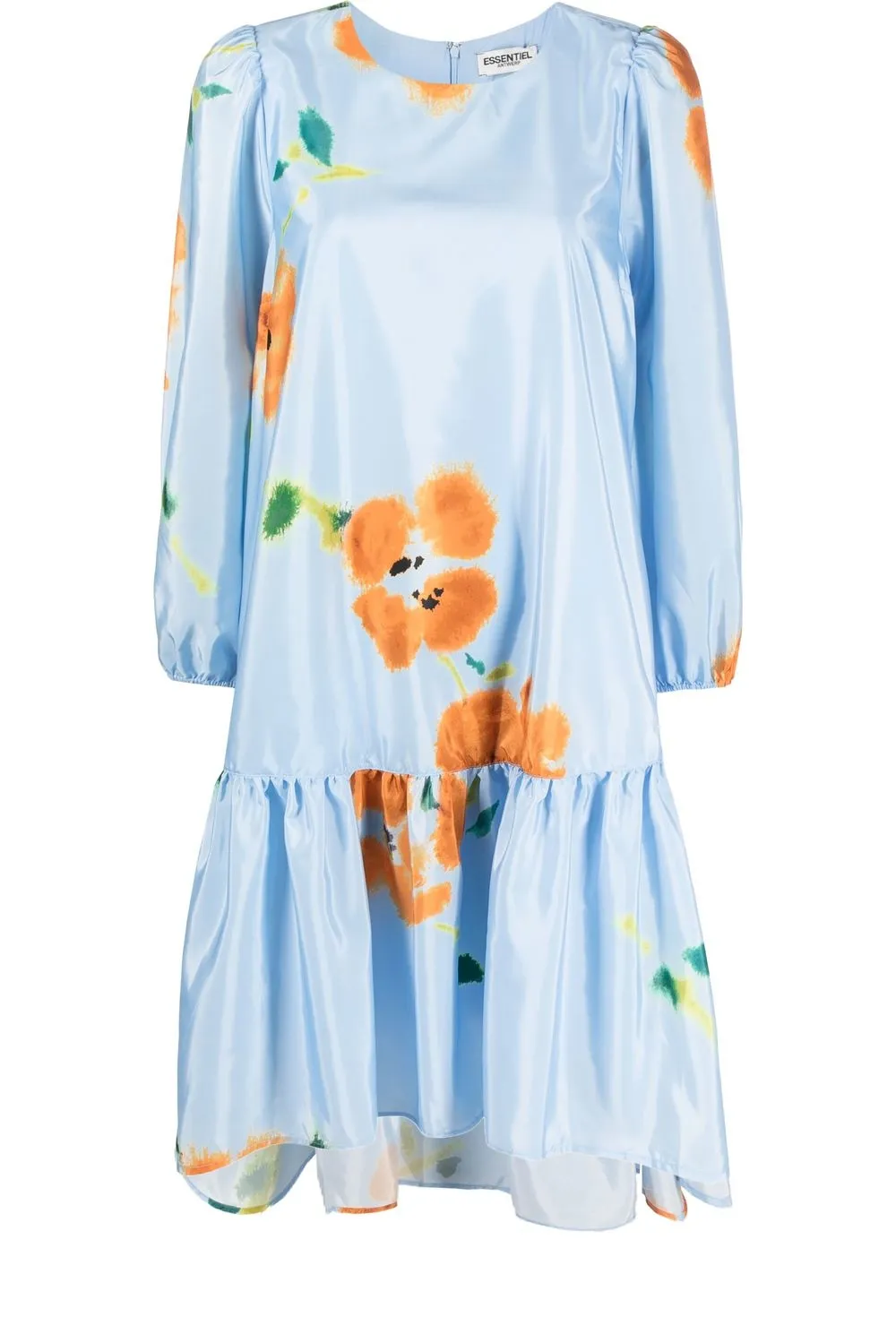 

Essentiel Antwerp floral-print flared dress - Blue