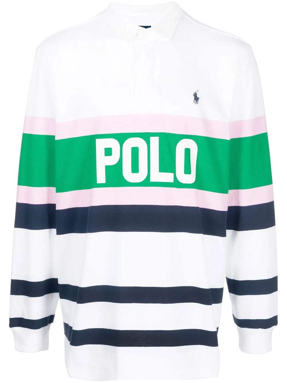 

Polo Ralph Lauren oversized-stripe polo shirt - White