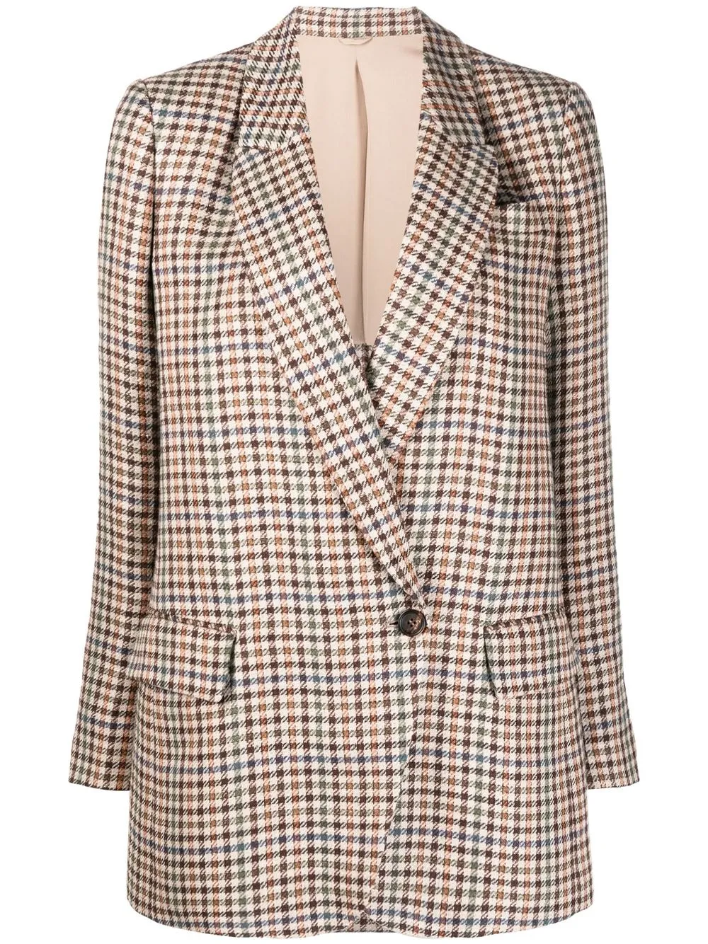 

Brunello Cucinelli blazer con motivo pied de poule - Neutro