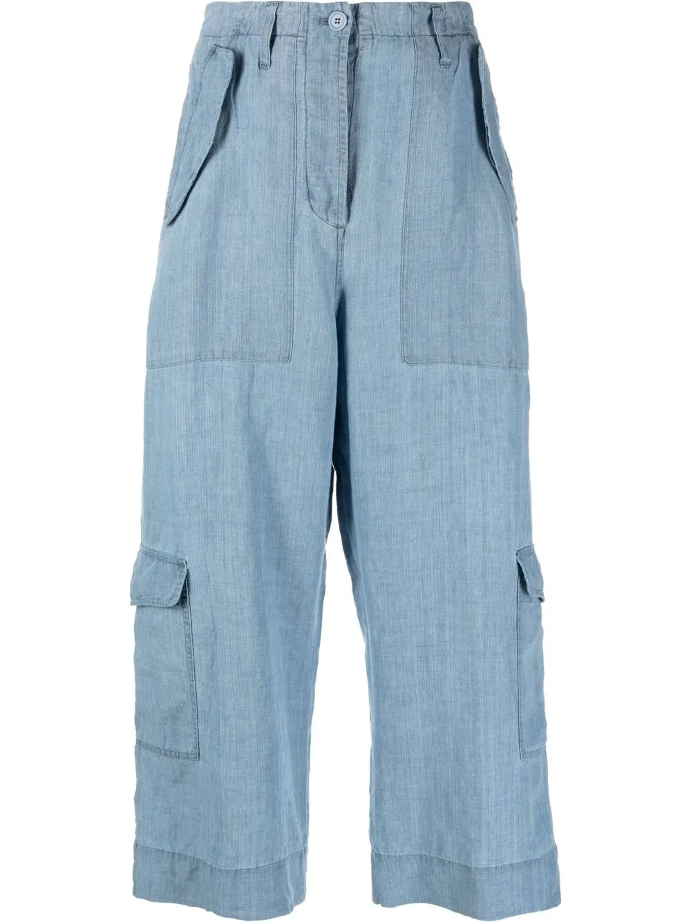 

ASPESI cropped cargo trousers - Blue