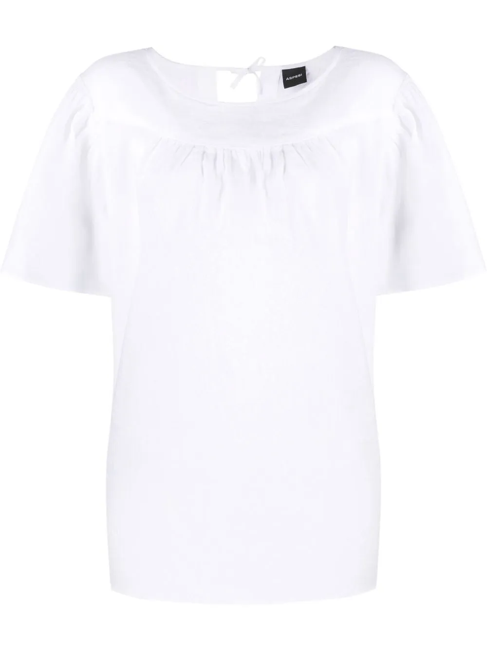 

ASPESI blusa con moño - Blanco