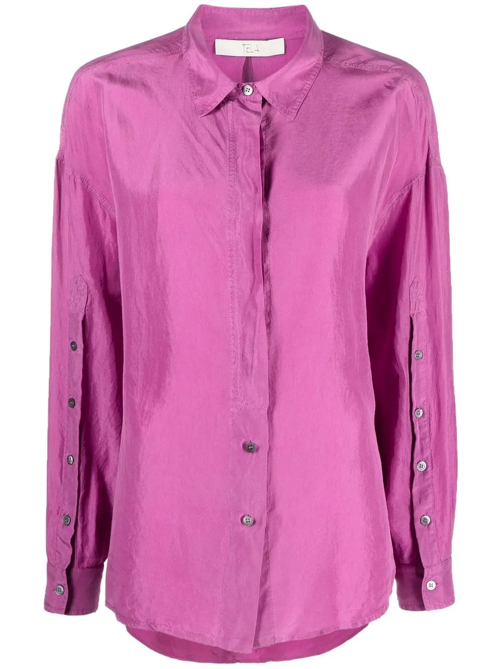 

Tela long-sleeve silk shirt - Pink