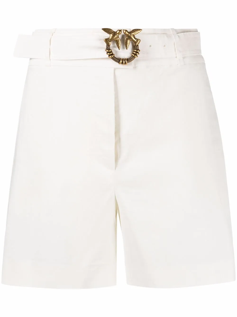 

PINKO shorts de vestir con cinturón - Blanco