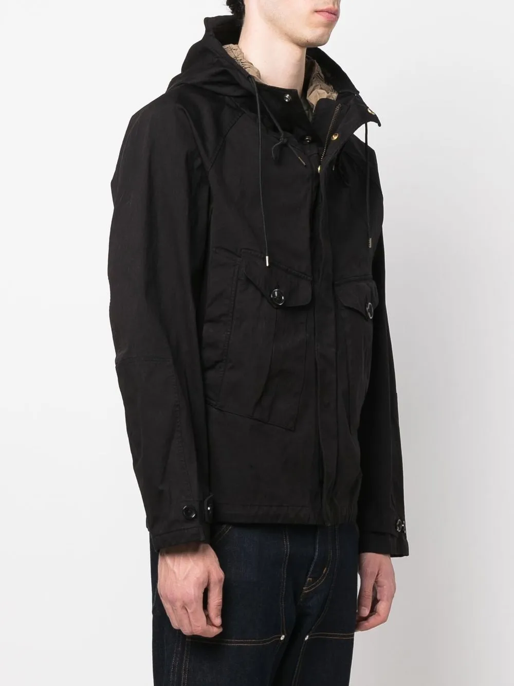 Ten C Jack met capuchon Zwart