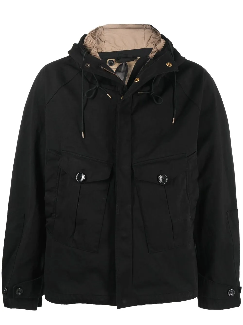 Ten C Tempest hooded jacket | Black | Image 1