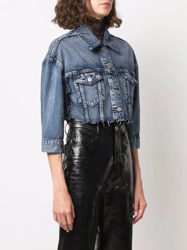 RED Valentino Cropped Denim Jacket 