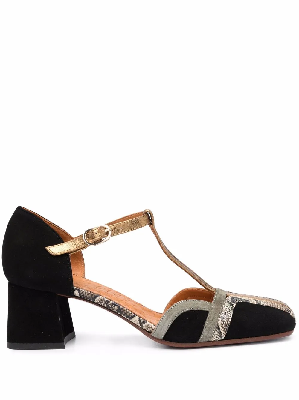 

Chie Mihara T-bar block heel sandals - Black