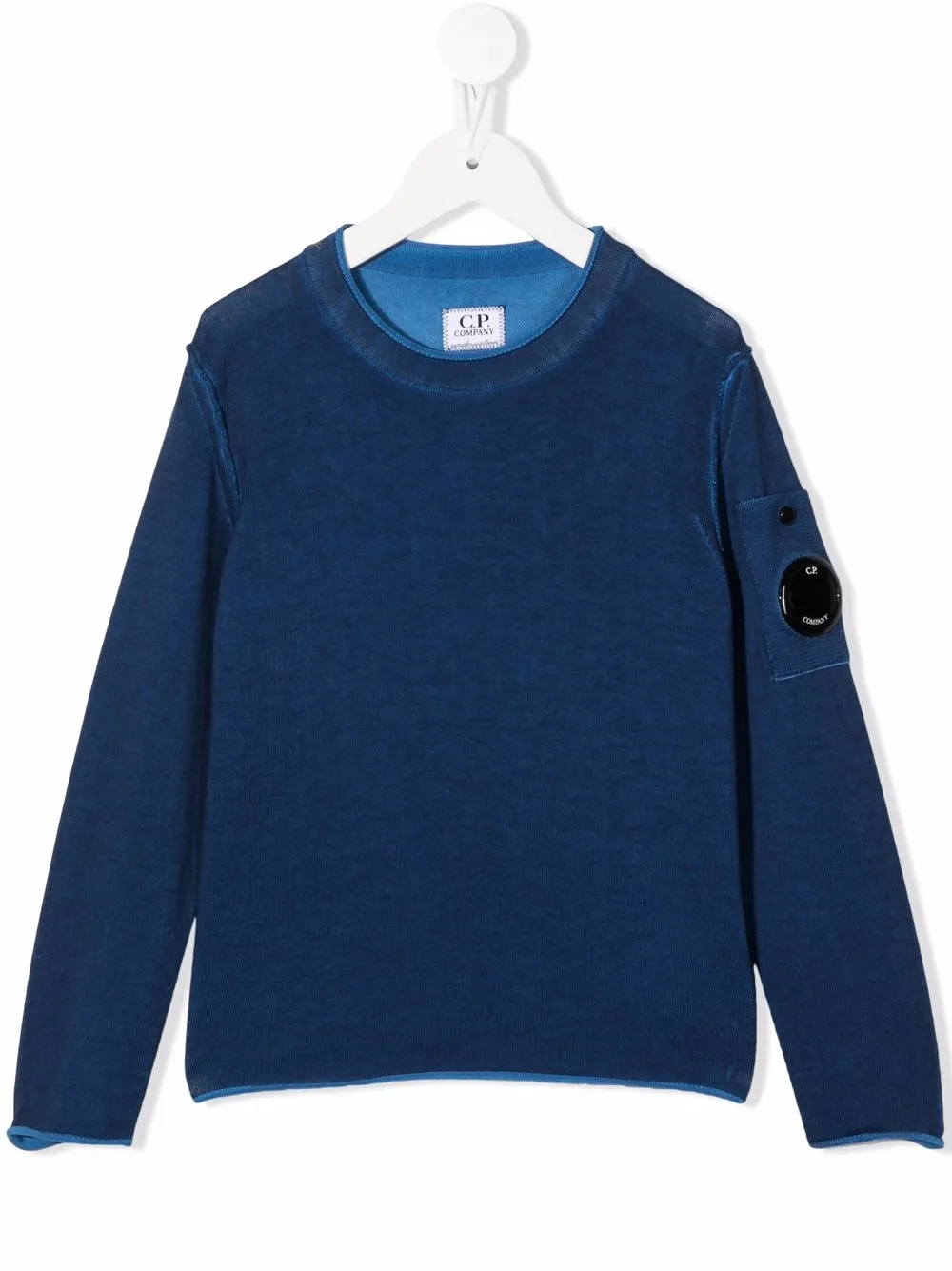 

C.P. Company Kids sudadera con parche del logo - Azul