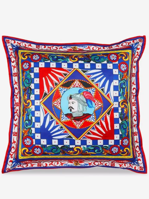 Dolce & Gabbana cojín grande con estampado Carretto