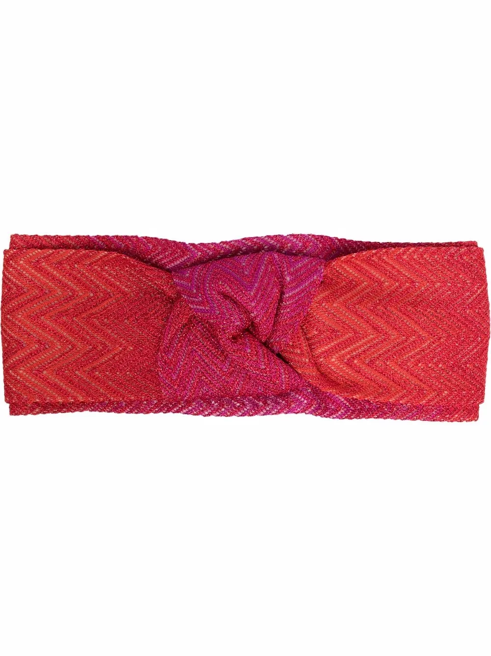 

Missoni diadema con estampado en zigzag - Rojo