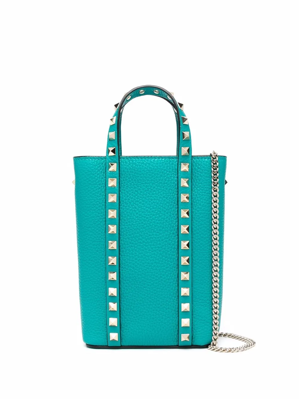 

Valentino Garavani tote Rockstud pequeño - Verde