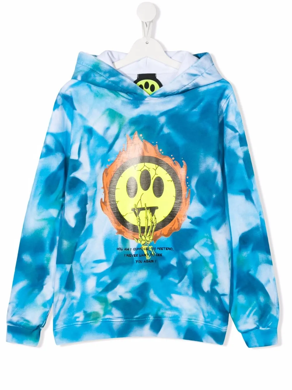 

Barrow kids hoodie con logo estampado - Azul